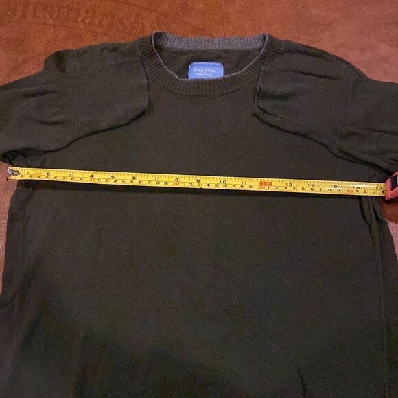 Simply Vera Wang Women's Two-Tone 3/4th Sleeve Cotton Top Size Medium NWOT - Picture 6 of 8